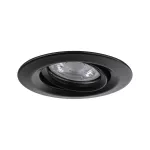 PAULMANN Oprawa do wbudowania NOVA COIN LED Mini wychylna zestaw 3x4W 310lm 66mm 2700K IP23 230V czarny matowy