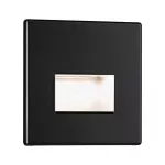 PAULMANN Oprawa przyschodowa EDGE LED kwadrat 1x1,2W 50lm 2700K 230V czarny matowy / tworzywo sztuczne