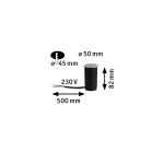 PAULMANN Oprawa wpuszczana podłogowa LED 2.2W 15lm IP67 2200K 230V aluminium metal