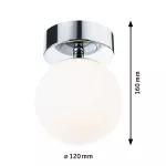 PAULMANN Lampa sufitowa łazienkowa GOVE LED 5W 400lm 3000K IP44 230V chrom satyna / metal