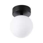 PAULMANN Lampa sufitowa łazienkowa GOVE LED 5W 400lm 3000K IP44 230V czarny matowy / metal / szkło