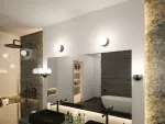 PAULMANN Lampa sufitowa łazienkowa GOVE LED 5W 400lm 3000K IP44 230V czarny matowy / metal / szkło