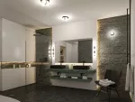 PAULMANN Lampa sufitowa łazienkowa GOVE LED G9 max.3x20W IP44 230V czarny matowy / metal
