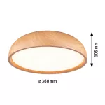 PAULMANN Lampa sufitowa OKA LED 24W 950lm 3000/4000/6500K IP44 230V drewnopodobny / tworzywo sztuczne