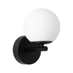PAULMANN Lampa ścienna łazienkowa GOVE LED 5W 400lm 3000K IP44 230V czarny matowy / metal / szkło