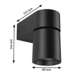 PAULMANN Oprawa elewacyjna KIMU LED 7.8W 500lm 2200K IP44 230V antracyt aluminium