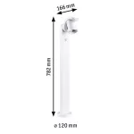 PAULMANN Oprawa ogrodowa CUFF LED 10W 700lm 3000K IP44 230V biały aluminium