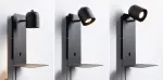 PAULMANN Oprawa ścienna MALENA USB-C max.5W GU10 230V czarny matowy