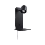 PAULMANN Oprawa ścienna MALENA USB-C max.5W GU10 230V czarny matowy