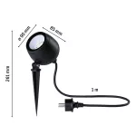 PAULMANN Reflektor ogrodowy KIKOLO LED SH Zigbee RGBW 6.2W 80st. 400lm 2200K- 3000K IP65 230V antracyt / aluminium