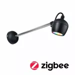 PAULMANN Oprawa elewacyjna KIKOLO LED SH Zigbee RGBW 6.2W 80st. 400lm 3000K- 6500K IP65 230V antracyt / aluminium