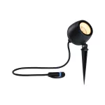 PAULMANN Reflektor ogrodowy Plug & Shine KIKOLO LED SH Zigbee 6.2W 80st. 400lm 2200K- 3000K IP65 24V antracyt