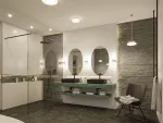 PAULMANN Lampa wisząca LUENA LED 11.5W 600lm okrągła 250mm 3000K IP44 230V szkło chrom / metal