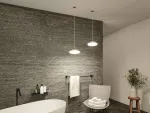PAULMANN Lampa wisząca LUENA LED 11.5W 600lm okrągła 250mm 3000K IP44 230V szkło chrom / metal