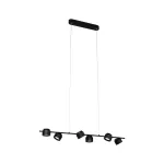 PAULMANN Lampa wisząca PURIC PANE LED 6x4,5W 3-STEP DIM 2700K 230V czarny / metal
