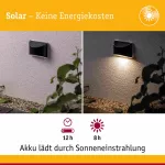 PAULMANN Oprawa elewacyjna ELLIOT LED solar 3000K 5lm IP44 metal / antracyt