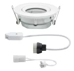 PAULMANN Oprawa do wbudowania NOVA COIN LED DIM wychylna GU10 max.35W 93mm IP65 230V biały matowy / aluminium