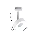 PAULMANN Reflektor na szynoprzewód URail CIRCLE LED DIM 5W 220lm 2700K 230V biały matowy / metal