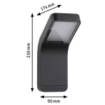 PAULMANN Oprawa elewacyjna KULMA LED 7.5W 520lm 500mm 3000K IP44 odporna na wodę morską 230V antracyt aluminium