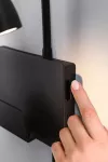 PAULMANN Oprawa ścienna HALINA LED 2.4W 200lm 2700K USB-C 230V czarny mat /metal