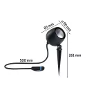 PAULMANN Reflektor ogrodowy Plug & Shine KIKOLO LED 7.2W 20st. 460lm 3000K IP65 24V antracyt