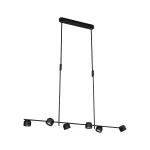 PAULMANN Lampa wisząca PURIC PANE LED 6x6,5W 1x4.5W 3-STEP DIM 2700K 230V czarny metal