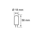 PAULMANN Źródło światła LED G9 470lm 4,6W 2700K 230V