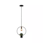 PAULMANN Lampa wisząca z doniczką NEORDIC TASJA E27 max.1x20W 230V czarny / miedziany / metal