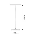 PAULMANN Oprawa na szynoprzewód URail HILDOR LED DIM 15W 850lm 3000K 230V biały matowy/ metal