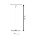 PAULMANN Oprawa na szynoprzewód URail HILDOR LED DIM 15W 850lm 4000K 230V chrom matowy/ metal