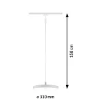 PAULMANN Oprawa na szynoprzewód URail HILDOR LED DIM 15W 850lm 4000K 230V biały matowy/ metal