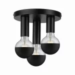 PAULMANN Neordic Skogen plafon max. 3x20W E27 Czarny 230V metal
