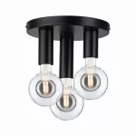 PAULMANN Neordic Skogen plafon max. 3x20W E27 Czarny 230V metal