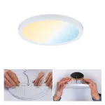 PAULMANN Plafoniera VariFit AREO LED DIM SM Zigbee 13W 1200lm 3000-6500K okrągła 175mm IP44 230V biały matowy / tworzywo sztuczne