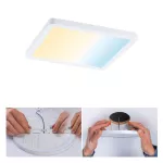 PAULMANN Plafoniera VariFit AREO LED DIM SM Zigbee 13W 1200lm 3000-6500K 175x175mm IP44 230V biały matowy / tworzywo sztuczne