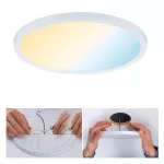 PAULMANN Plafoniera VariFit AREO LED DIM SM Zigbee 16W 1400lm 3000-6500K okrągła 230mm IP44 230V biały matowy / tworzywo sztuczne