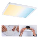 PAULMANN Plafoniera VariFit AREO LED DIM SM Zigbee 16W 1400lm 3000-6500K 230x 230mm IP44 230V biały matowy / tworzywo sztuczne