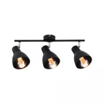 PAULMANN Oprawa ścienno-sufitowa DAVY max. 3x20W E27 230V czarny metal