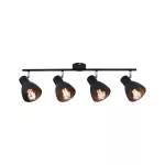PAULMANN Oprawa ścienno-sufitowa DAVY max. 4x20W E27 230V czarny metal