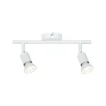 PAULMANN Oprawa ścienno-sufitowa CAROLINA GU10 max. 2x10W 230V biały mat / metal