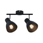 PAULMANN Oprawa ścienno-sufitowa DAVY max. 2x20W E27 230V czarny metal