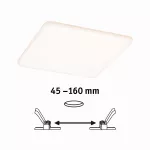 PAULMANN Panel VELUNA VariFit LED 14W 1000lm 3000/4000/6500K 185x185mm IP44 230V biały