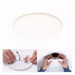 PAULMANN Panel VELUNA VariFit LED 14W 1000lm 3000/4000/6500K 185mm IP44 230V biały