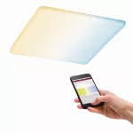 PAULMANN HomeSpa Panel Veluna VariFit IP44 17W regulacja temperatury Zigbee 215x215mm Tworzywo sztuczne