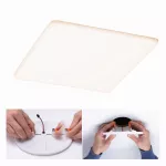 PAULMANN HomeSpa Panel Veluna VariFit IP44 17W regulacja temperatury Zigbee 215x215mm Tworzywo sztuczne
