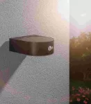 PAULMANN Oprawa elewacyjna EILEEN LED solar PIR 400lm 3000K IP44 czarny / tworzywo sztuczne