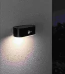 PAULMANN Oprawa elewacyjna ADYA LED solar 3000K 200lm z czujnikiem ruchu + zmierzchu IP44 czarny