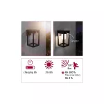 PAULMANN Oprawa elewacyjna MARISOL LED solar 3000K 350lm z czujnikiem ruchu + zmierzchu IP44 czarny