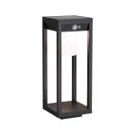 PAULMANN Oprawa ogrodowa MARISOL LED solar PIR 3000K 350lm IP44 czarny