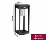 PAULMANN Oprawa ogrodowa MARISOL LED solar PIR 3000K 350lm IP44 czarny